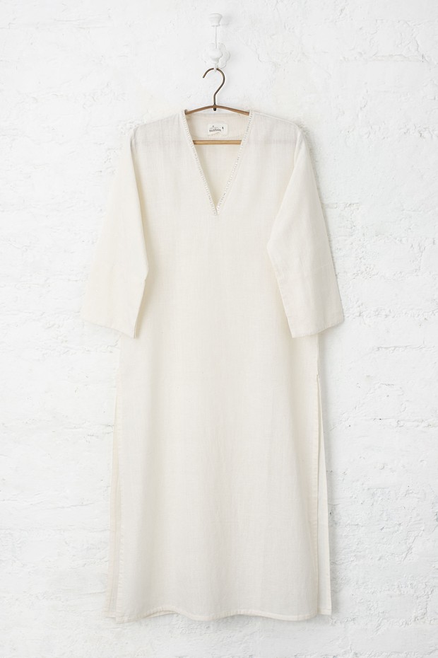Rozana Rabia Cotton Malkha Kurta (Mogra)