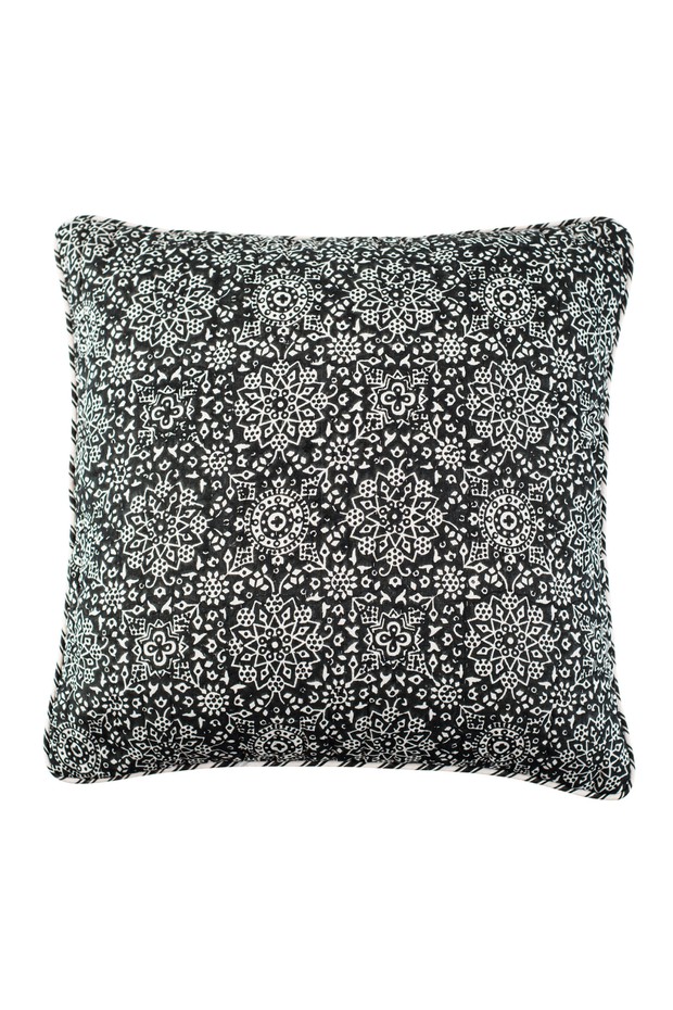 Zagros Cotton Cushion (Charcoal)