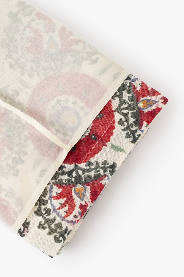 Casbah Printed Linen Window Sheer