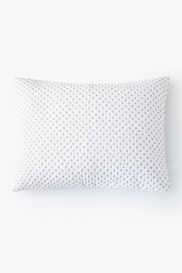 Santai H.Quiltd Org.Cotton Bedset,White