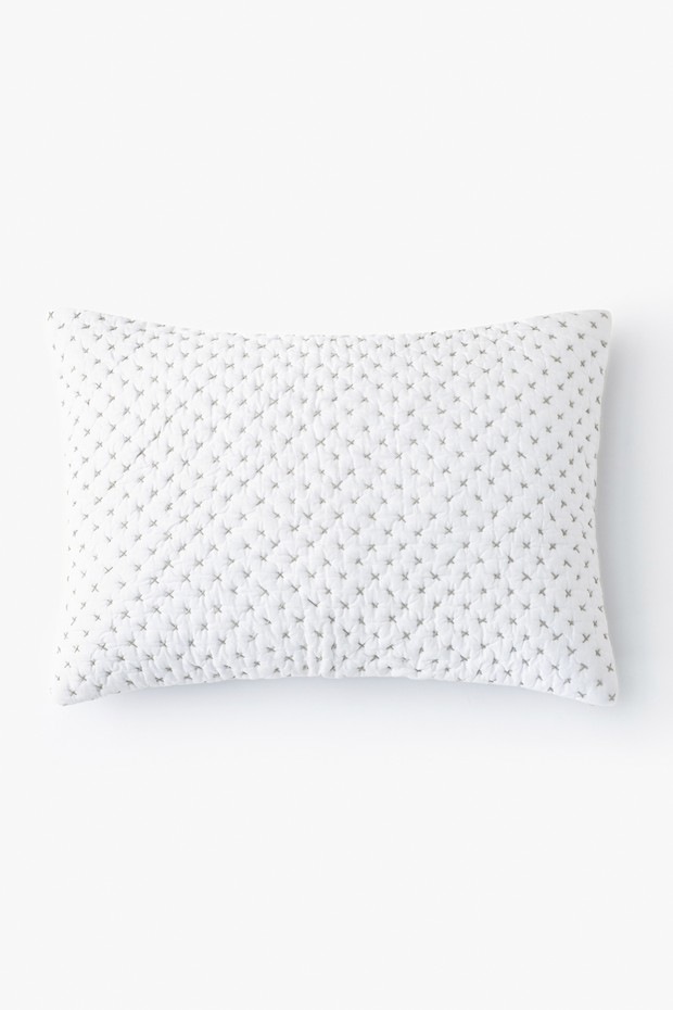 Santai H.Quiltd Org.Cotton Bedset,White