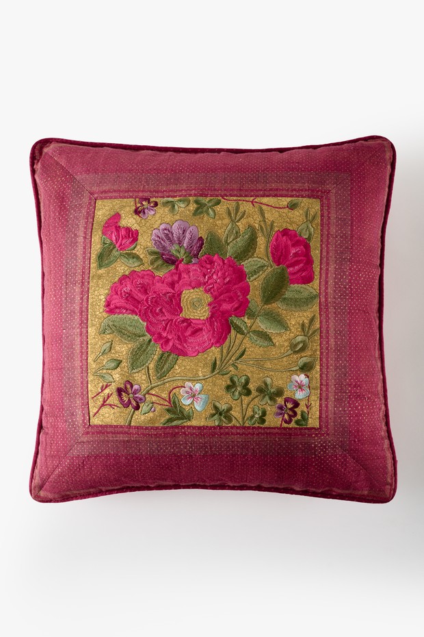 Tamara Stripe Embroidered Cushion