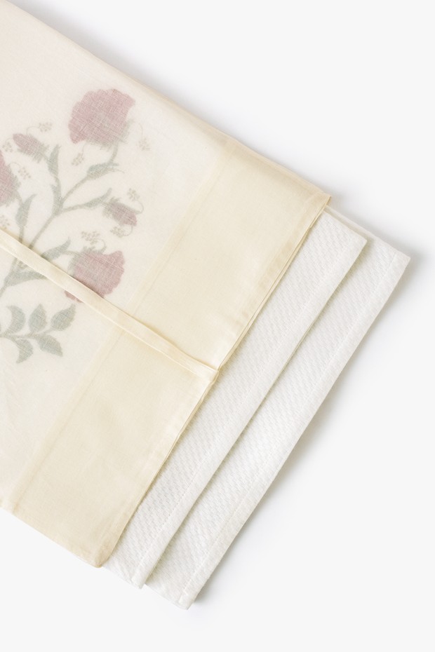 Set Of 2- Hibiscus Rosa Hand Towel