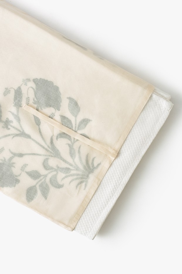 Hibiscus Blue Bath Sheet