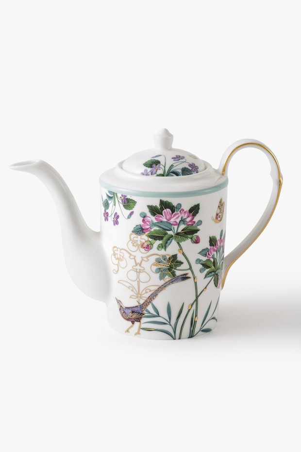 Set Of 7- Rosabagh Tea Set