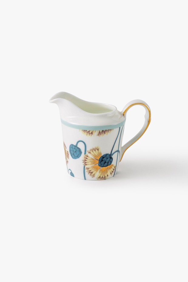 Set Of 7- Rosabagh Tea Set