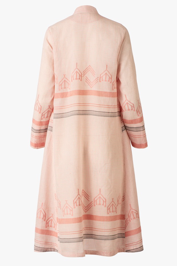 Gulabi Noorani Cotton Overlay