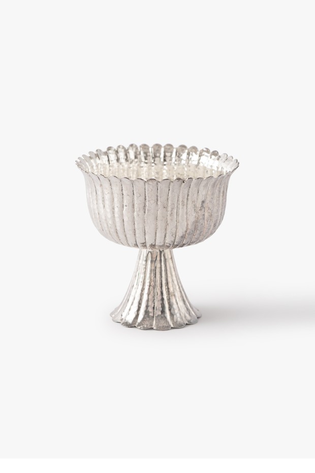 Tamara Bowl Silvered Brass