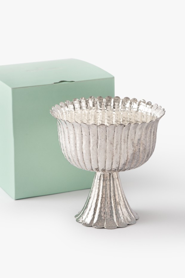 Tamara Bowl Silvered Brass