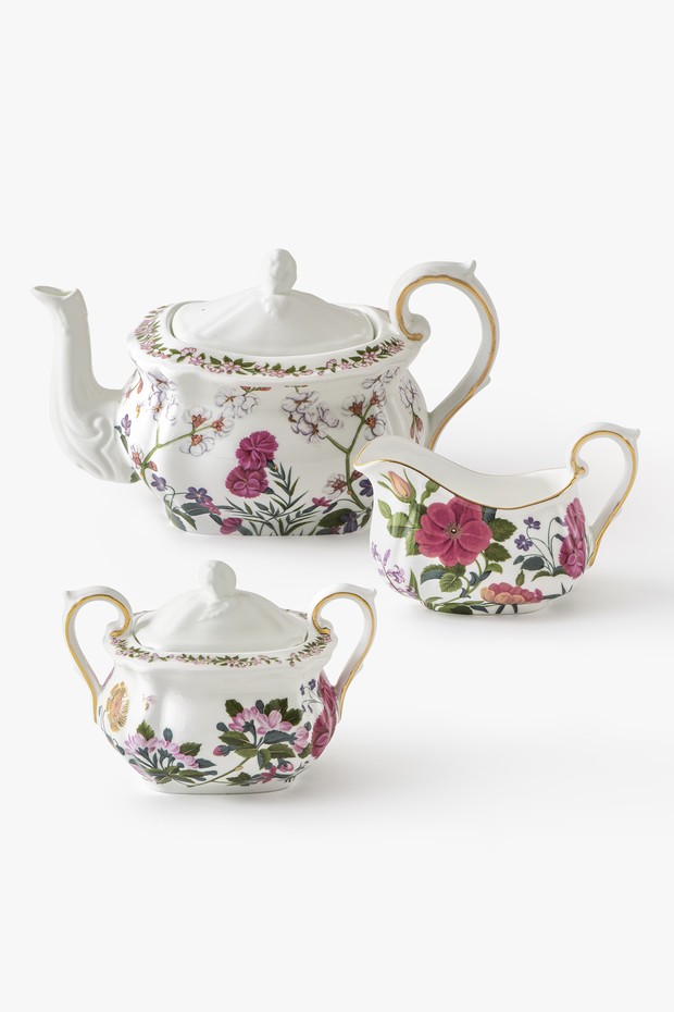 Set Of 3- Persia Garden Tea Service Set