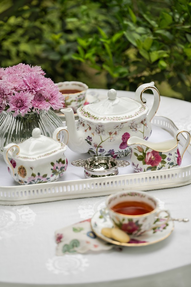Set Of 3- Persia Garden Tea Service Set
