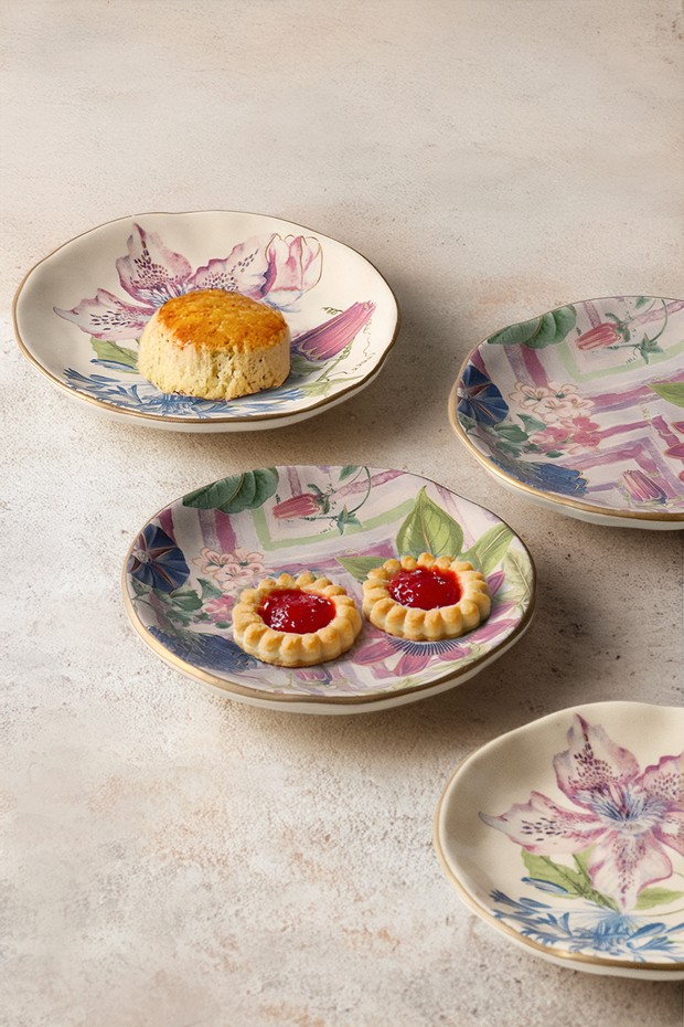 Set Of 4- Botanica Tapas Plate
