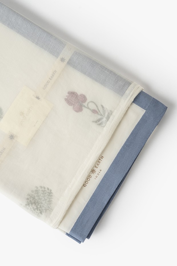 Iris Garden Cotton Table Cloth