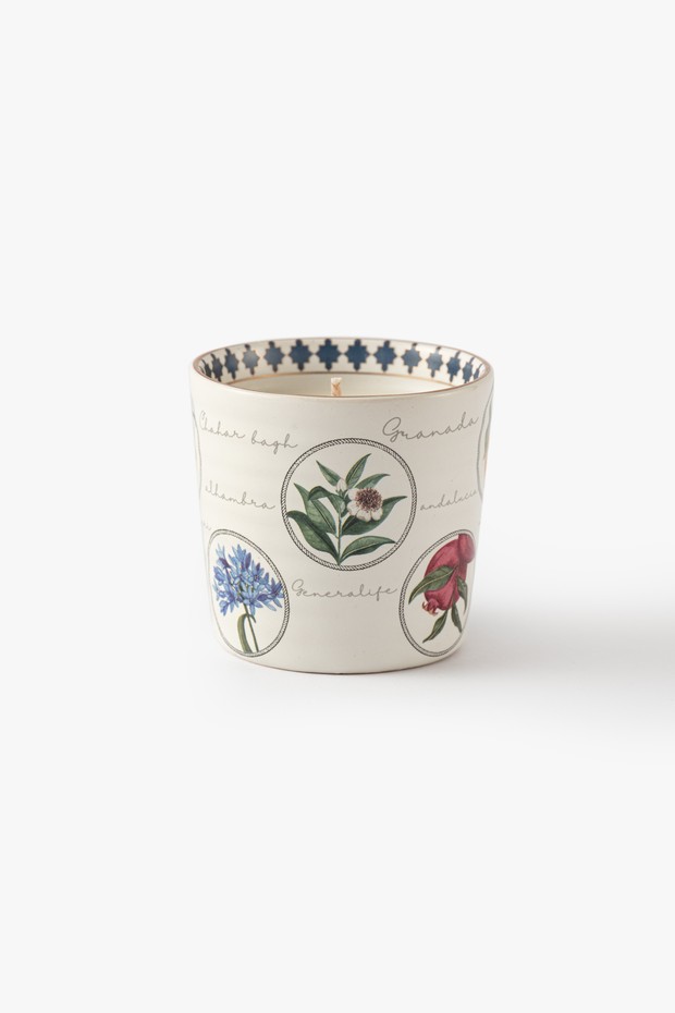 Al-Andalus Ceramic Candle- Ruh Fiza