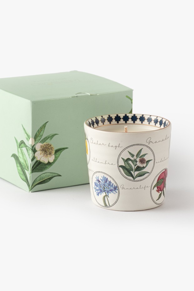 Al-Andalus Ceramic Candle- Ruh Fiza