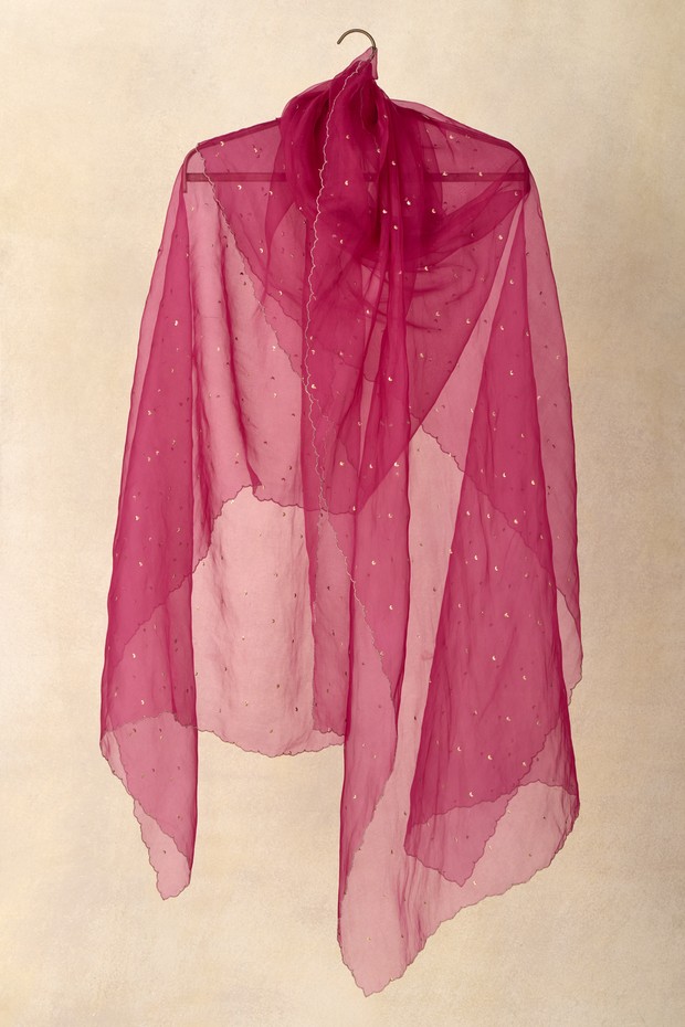 Bougainvillea Safira Organza Odhani