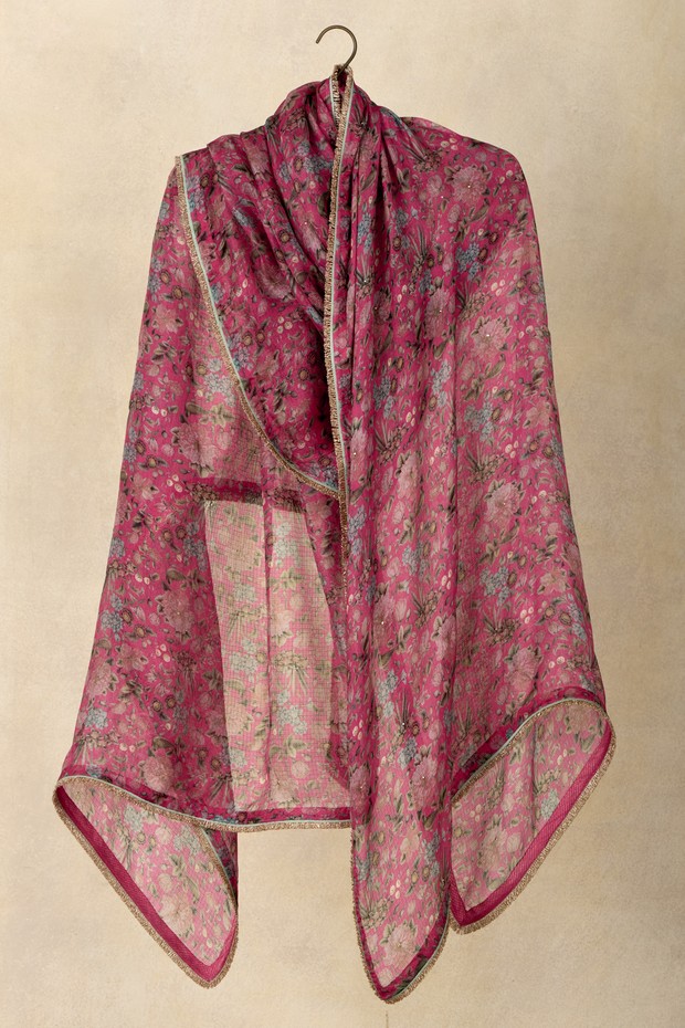 Bougainvillea Samreen Silk Odhani